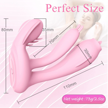 Zuigbare vibrator, draagbaar onder kleding