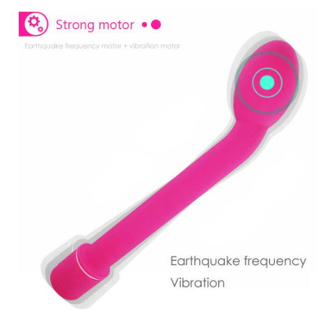 Vibrator with curved end