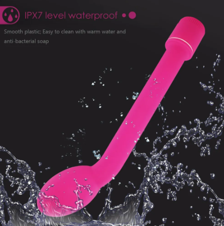 Vibrator with curved end