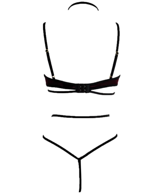 Velvet lingerie set